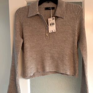 Mango cropped sweater